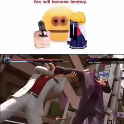 Kiryu is far too masculine