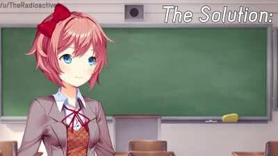Sayori's problem gets easily fixed with a mindblowing trick.