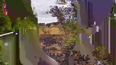 3 russians sitting under a cover of a tree get killed by an FPV point blank, Sep/Oct 2025