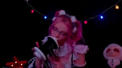 sleepylina ear licking