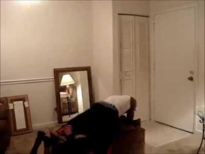 5 Black Guys Tag Team Dry Hump a Chair/Wall/Floor/Mirror/Air