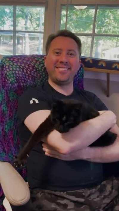 We adopted a 17-year-old biddy. She loud as hell 😹