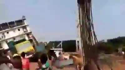 Ferry capsizes with 17 trucks, 7 motorbikes in Paturia Ghat, Bangladesh, Today