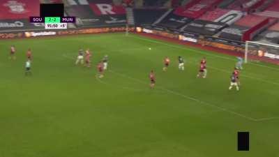 A little over 8 years ago. Same opposition, same stadium. Different manager, different striker. Same minute, same result.