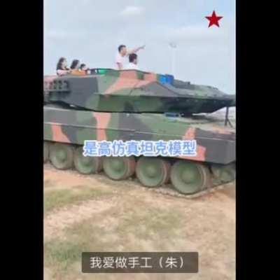 Chinese tank fan builds a 1:1 Leopard 2 tank PART II : testing the mobility of the tank