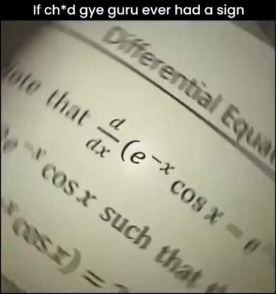 Title ko integration aur differential equations se nafrat hai