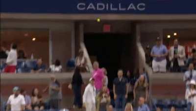 WCGW chasing after an autographed tenis ball...