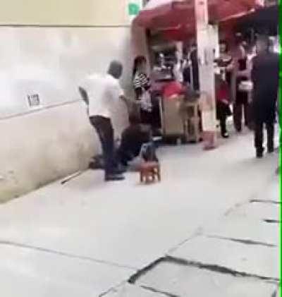 Bullying a homeless person.