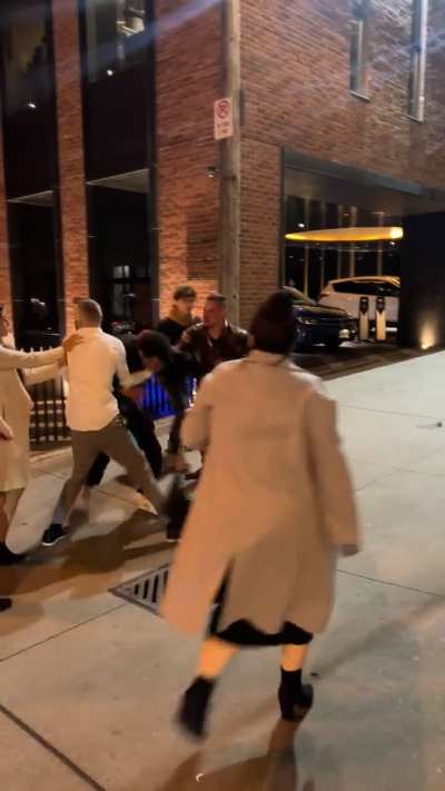 Was walking home from the bar and witnessed this bullshit