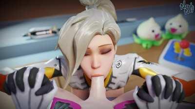 Mercy & Futa D.va (Nohno) [Overwatch]