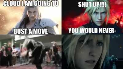 Busting out the moves