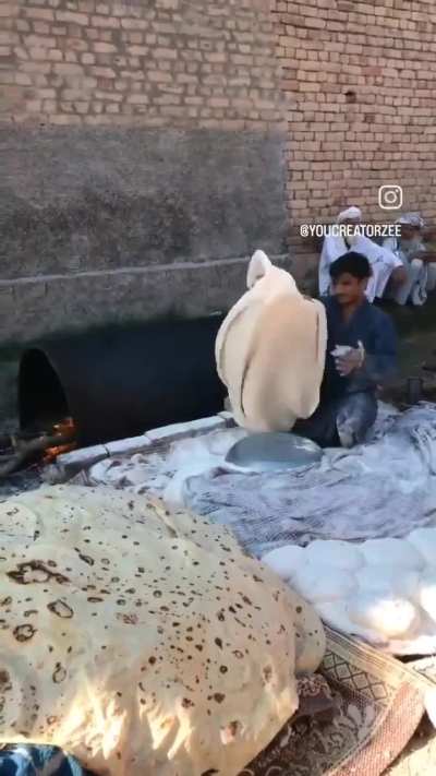 of a bread with a 2 meter diameter