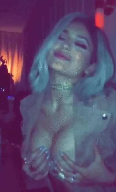 How many loads do you think Kylie Jenner's tits have taken?