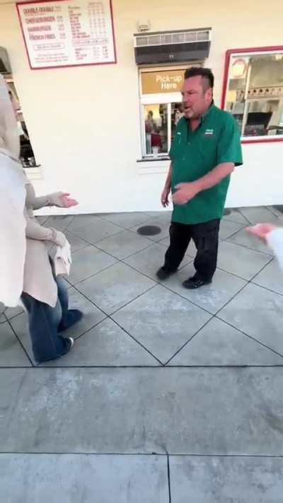 Racist american harassing women