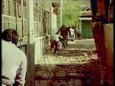 Iranian Army Retaking Khorramshahr City, Khuzestan, Iran (Iran-Iraq War, 1982).