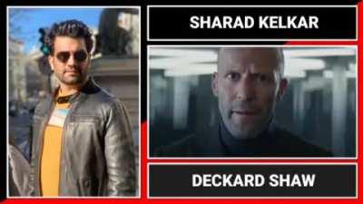 Voice dubs done by actor Sharad Kelkar. Very talented and underrated guy