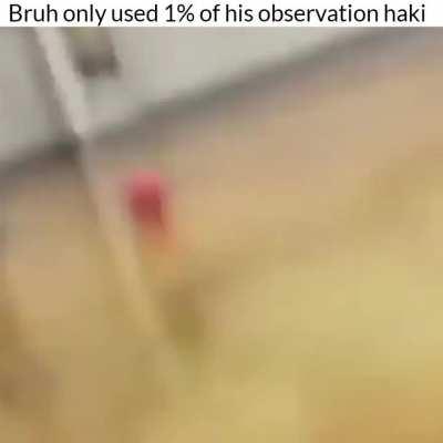 bruh just learnt to use his haki