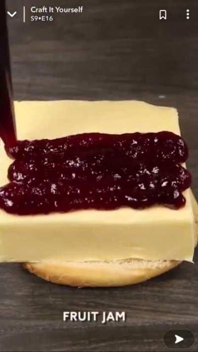 I’ll send $2 to anyone who makes a video eating this butter sandwich, that i saw on snapchat.