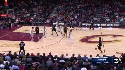 [Highlight] Ja Morant hits a nasty off-balance circus shot and shrugs