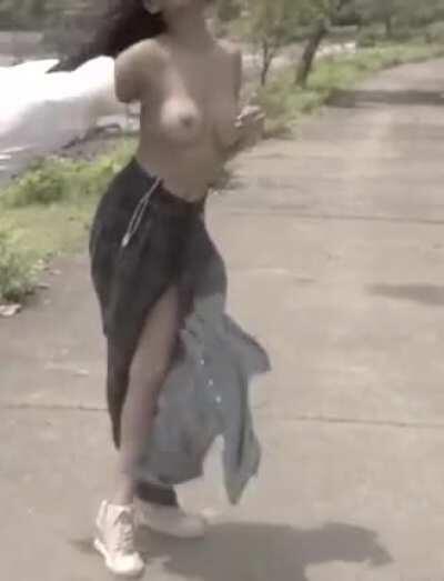 Poonam Pandey - outdoor strip