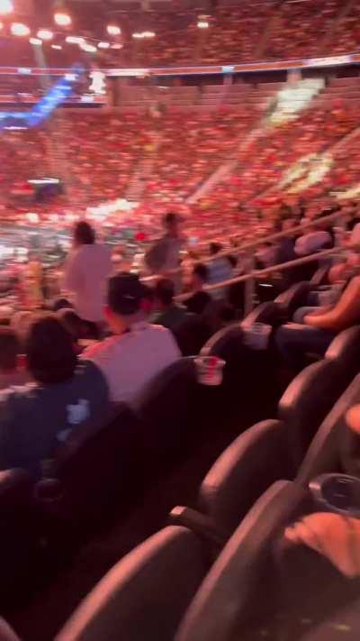 The real action is in the stands.