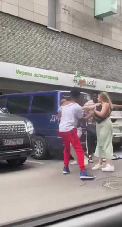 Somewhere in Russia a fight over a woman.