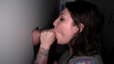 Small BBW Latina at the Gloryhole