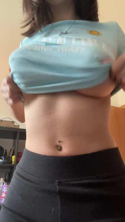 They say that the bigger the tits, stronger the dick