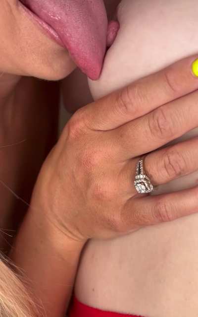 [r/breastsucking] close up of me sucking her nipple 