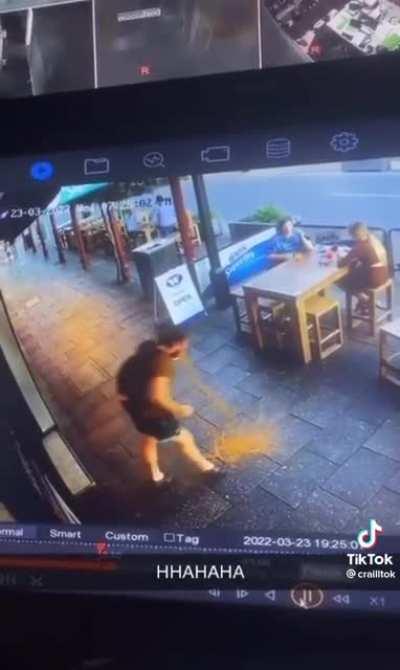 At least he made it outside