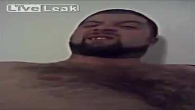 my dad in the kitchen