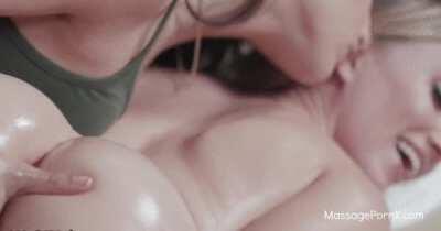 Lesbian Oil Massage Get Fingering