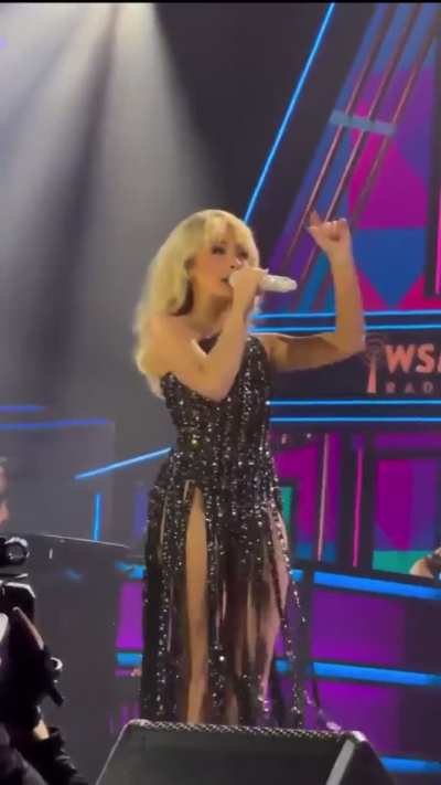 Sabrina performing Go Go Juice at Opry 100 October 7 2025