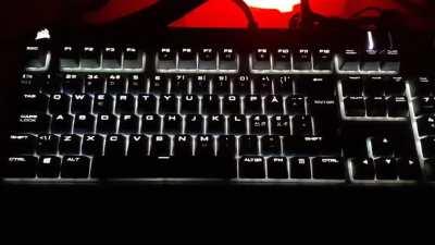 My Corsair keyboard right before Moonlords spawn.