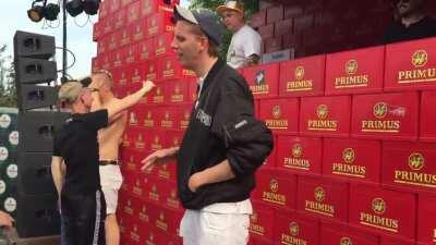 Ever snorted so much it drips on your coat?