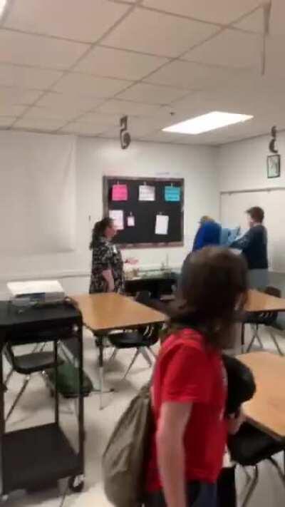 A fight that happened at my school