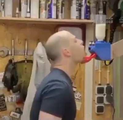 Oreo and milk dispenser