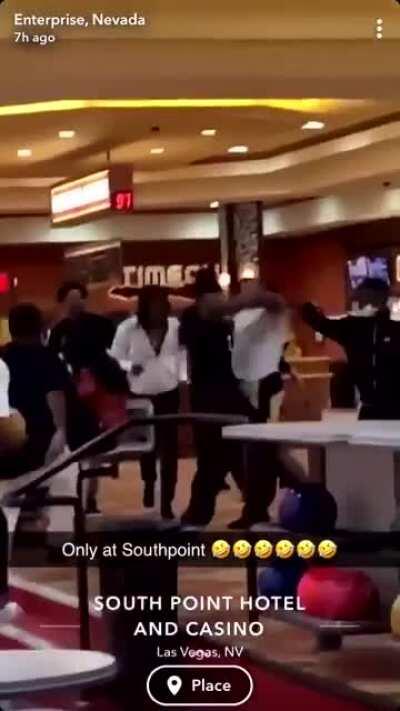 Bruh started throwing bowling balls