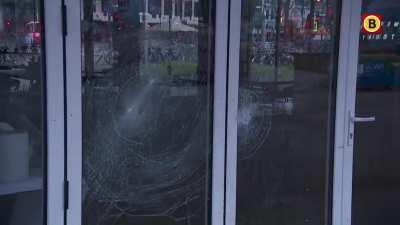 Riots against Curfew today in the Netherlands