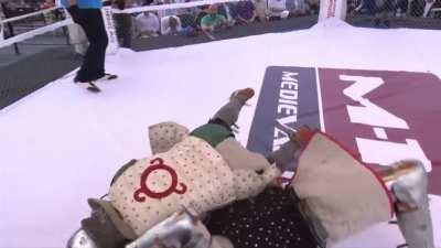 MMA with weapons and armor. Fun combination.