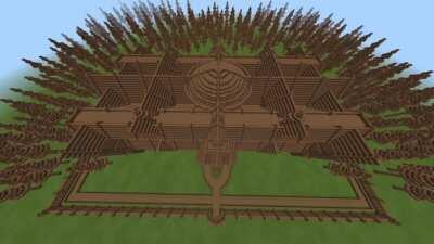 I made a mansion entirely out of dirt! (Just for starters though, it doesn't have the green top.)