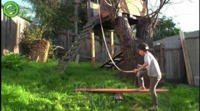 Seesaw In Place? Check! Rope Secure? Check! Let's Do This!!!