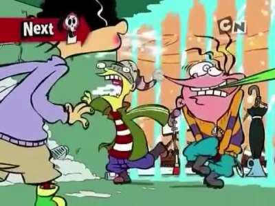 Ed is desperate to find the bathroom!