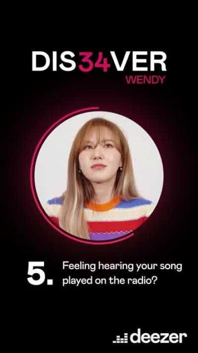 210428 WENDY - Q&A Interview with Deezer