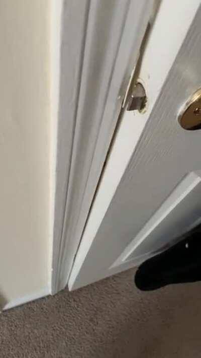 He takes closed doors as a personal offense.