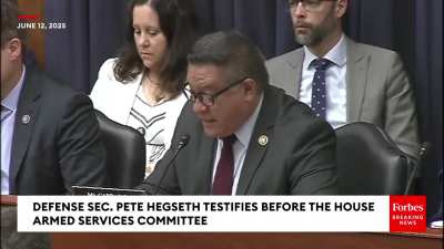 Rep. Salud Carbajal (D-CA) Lays into Hegseth, Telling Him He’s an “embarrassment” and to “get the hell out.”