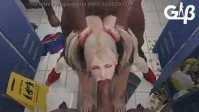 Hentai cutie banged by multiple cocks