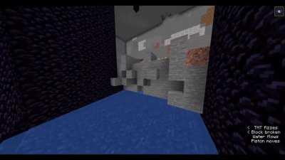Automated Slime block quarry with blast chamber — liquid and gravel proof — can harvest ancient debris