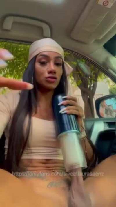 With Cock Machine in the Car!