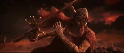 Malenia attacks. She looks so cool!